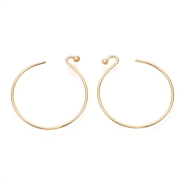Creol - hoop. 18k forgyldt. 24mm. 1 par